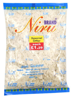 NIRU WHITE RICE FLAKES 400G