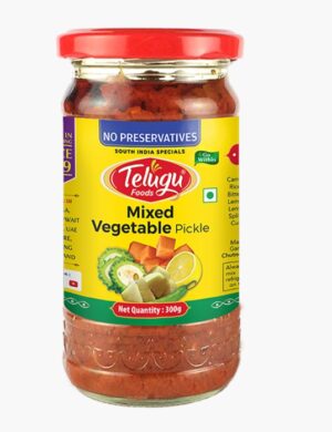 TELUGU FOODS MIXED VEGETABLE PICKLE 300G