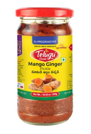 TELUGU FOODS MANGO GINGER PICKLE 300G