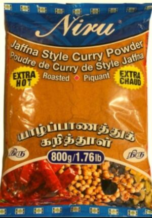 NIRU ROASTED JAFFNA STYLE HOT CURRY POWDER 800G