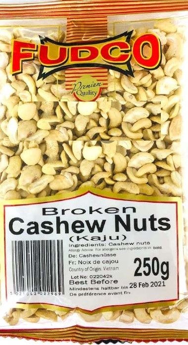 FUDCO BROKEN CAHSEW NUTS 250G