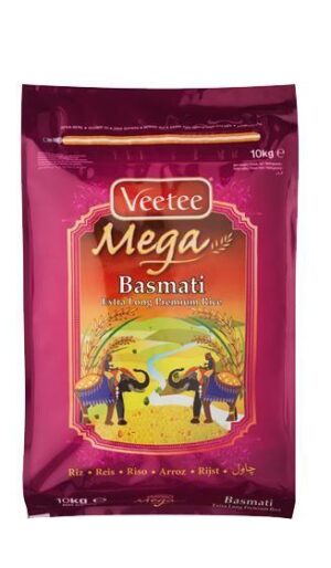 VEETEE MEGA EXRTA LONG BASMATI RICE 10KG