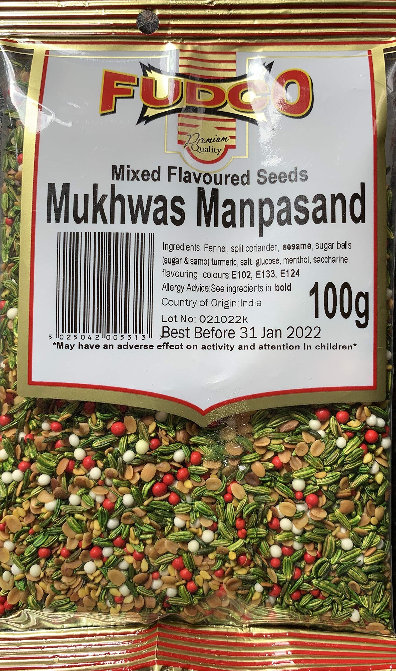 FUDCO MUKHWAS MANPASAND 100G