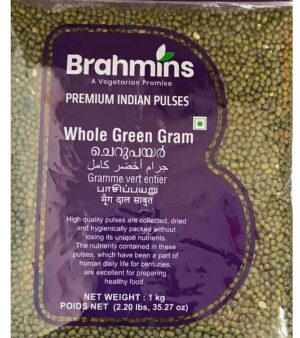 BRAHMINS WHOLE GREEN GRAM 1KG