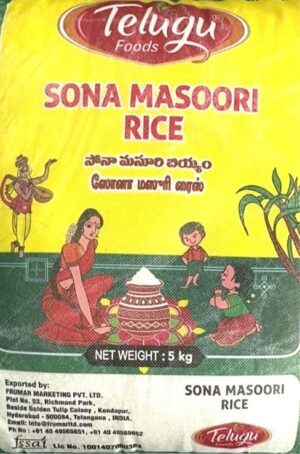 TELUGU FOODS SONA MASOORI RICE 5KG