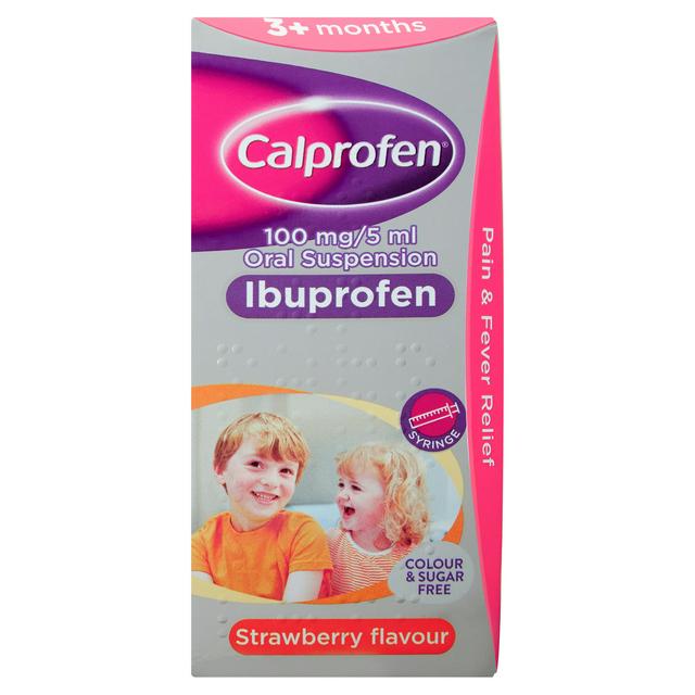 CALPROFEN IBUPROFEN STRAWBERRY FLAVOUR 100mg / 5ML