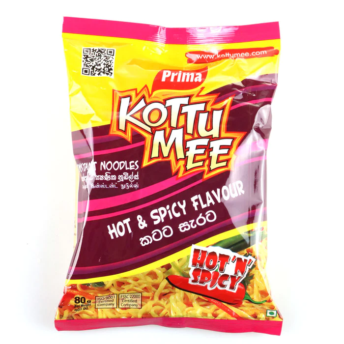 PRIMA KOTTU MEE HOT AND SPICY FLAVOUR 80G