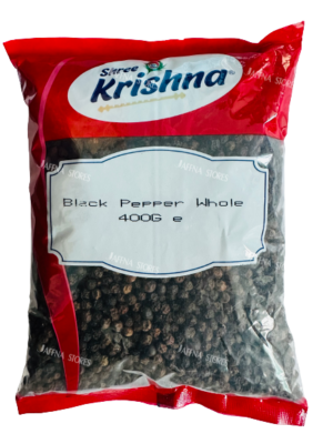 SHREE KRISHNA BLACK PEPPER WHOLE 400G