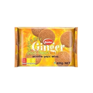 MUNCHEE NATURAL GINGER BISCUITS 400G