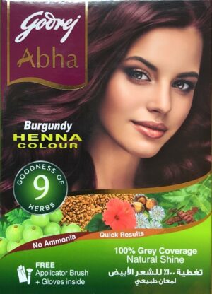 GODREJ ABHA BURGUNDY HENNA COLOUR 60G