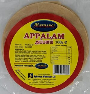 MATHANGI APPALAM 100G