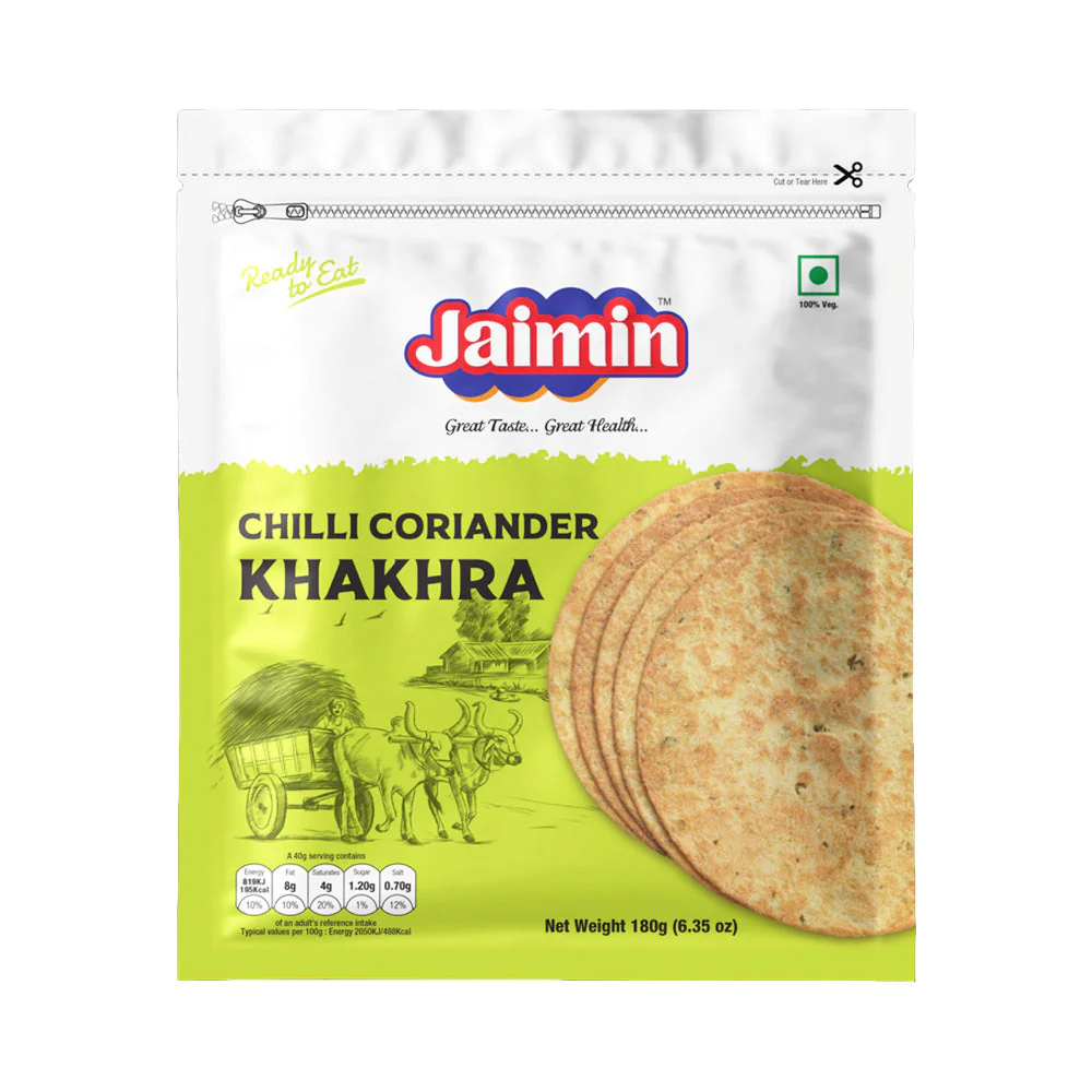 JAIMIN CHILLI CORIANDER KHAKHRA 180G