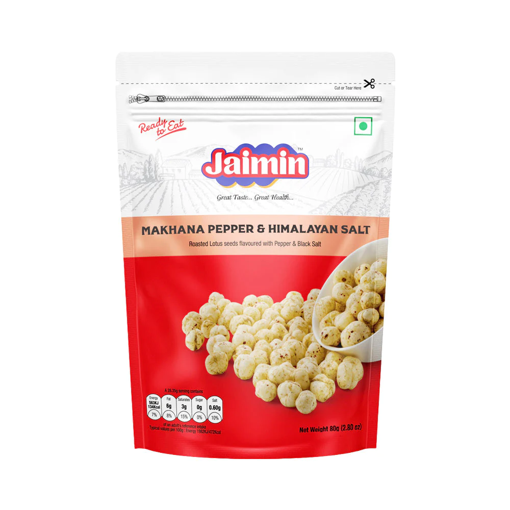 JAIMIN MAKHANA PEPPER AND HIMALAYAN SALT 80G