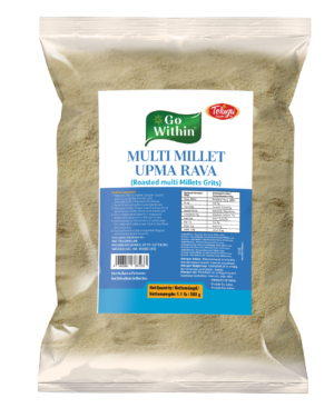 TELUGU FOODS MULTI MILLET UPMA RAVA 500G