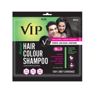 VIP NATURAL HAIR COLOUR SHAMPOO 40ML (5 IN 1)