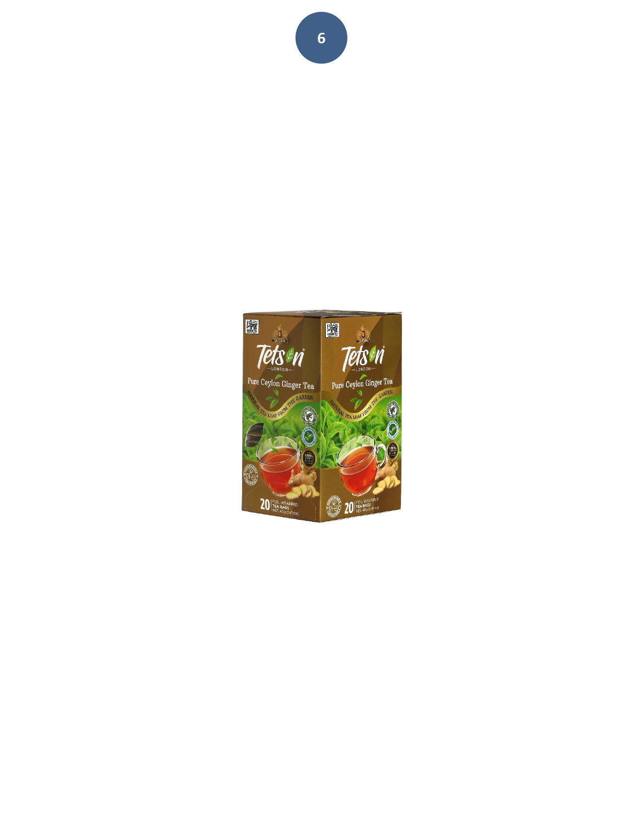 TESTSON PURE CEYLON GINGER TEA 40G