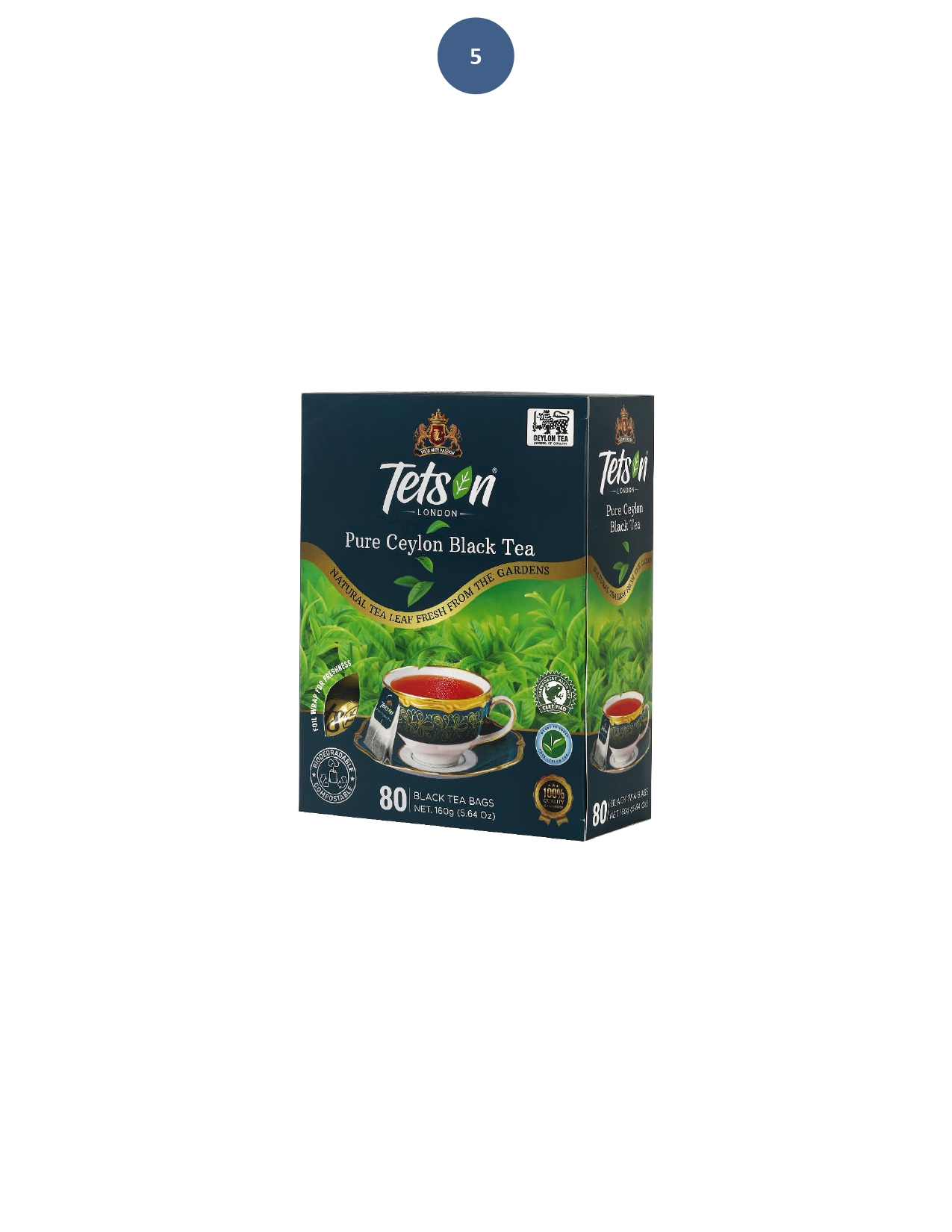 TESTSON PURE CEYLON BLACK TEA 160G