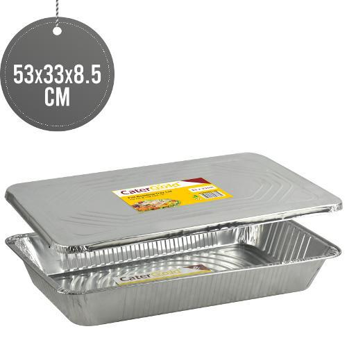 CATERGOLD FOIL ROASTING TRAY WITH LID 53*33CM