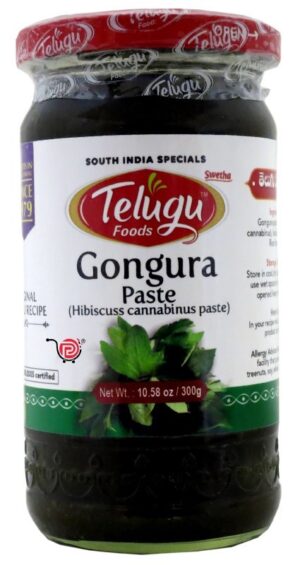 TELUGU FOODS GONGURA PASTE (HIBISCUS CANNABINUS) 300G