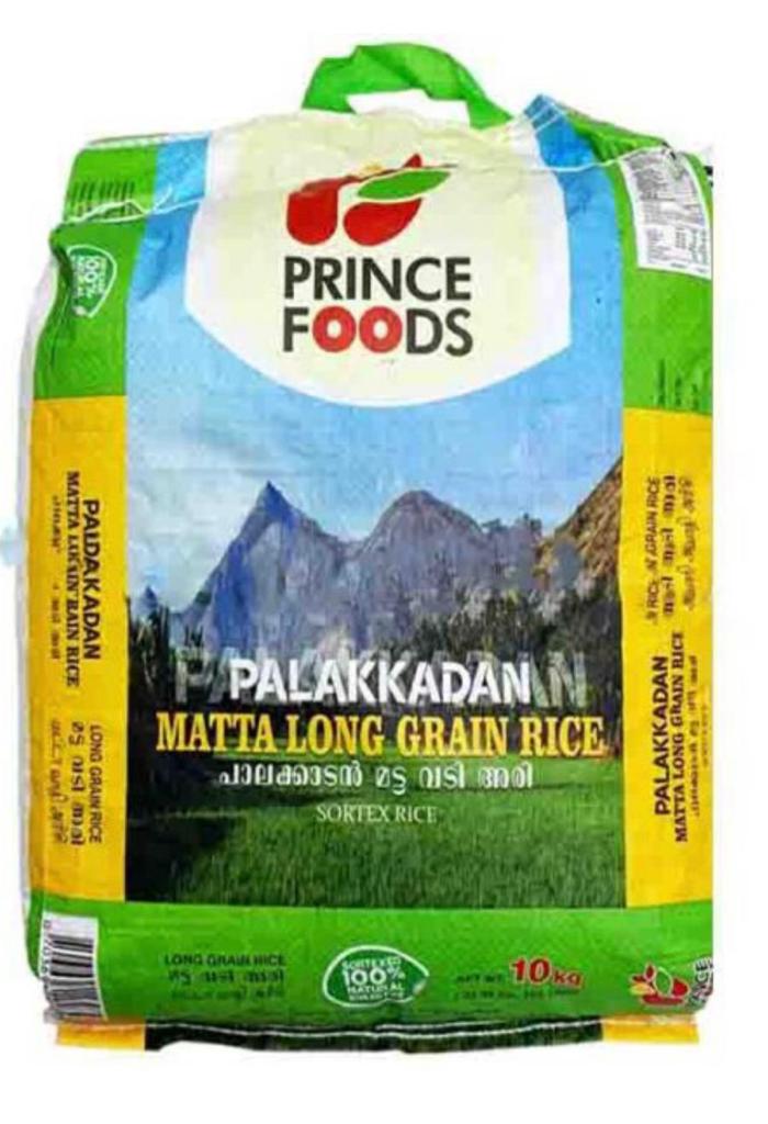 PRINCE FOODS PALAKKADAN LONG GRAIN MATTA RICE 10KG