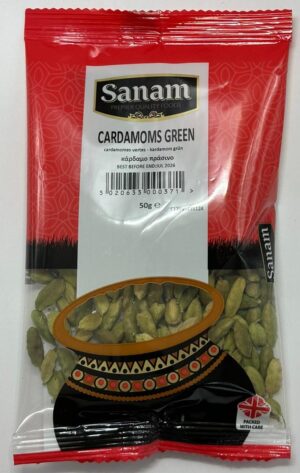 SANAM CARDAMOMS GREEN 50G