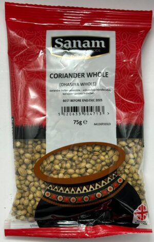 SANAM CORIANDER WHOLE 75G