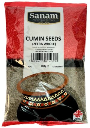 SANAM CUMIN SEEDS ZEERA WHOLE 700G