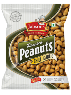 JABSONS ROASTED PEANUTS CHILLY GARLIC 140G
