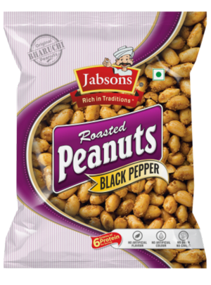 JABSONS ROASTED PEANUTS BLACK PEPPER 140G