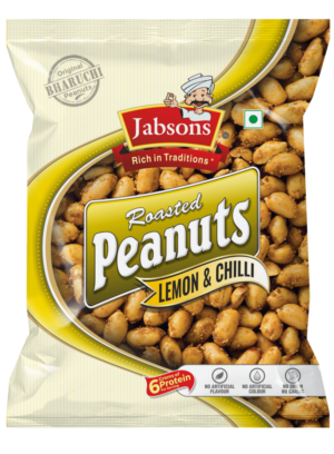 JABSONS ROASTED PEANUTS LEMON & CHILLI 140G