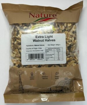 NATURE EXTRA LIGHT WALNUT HALVES 500G